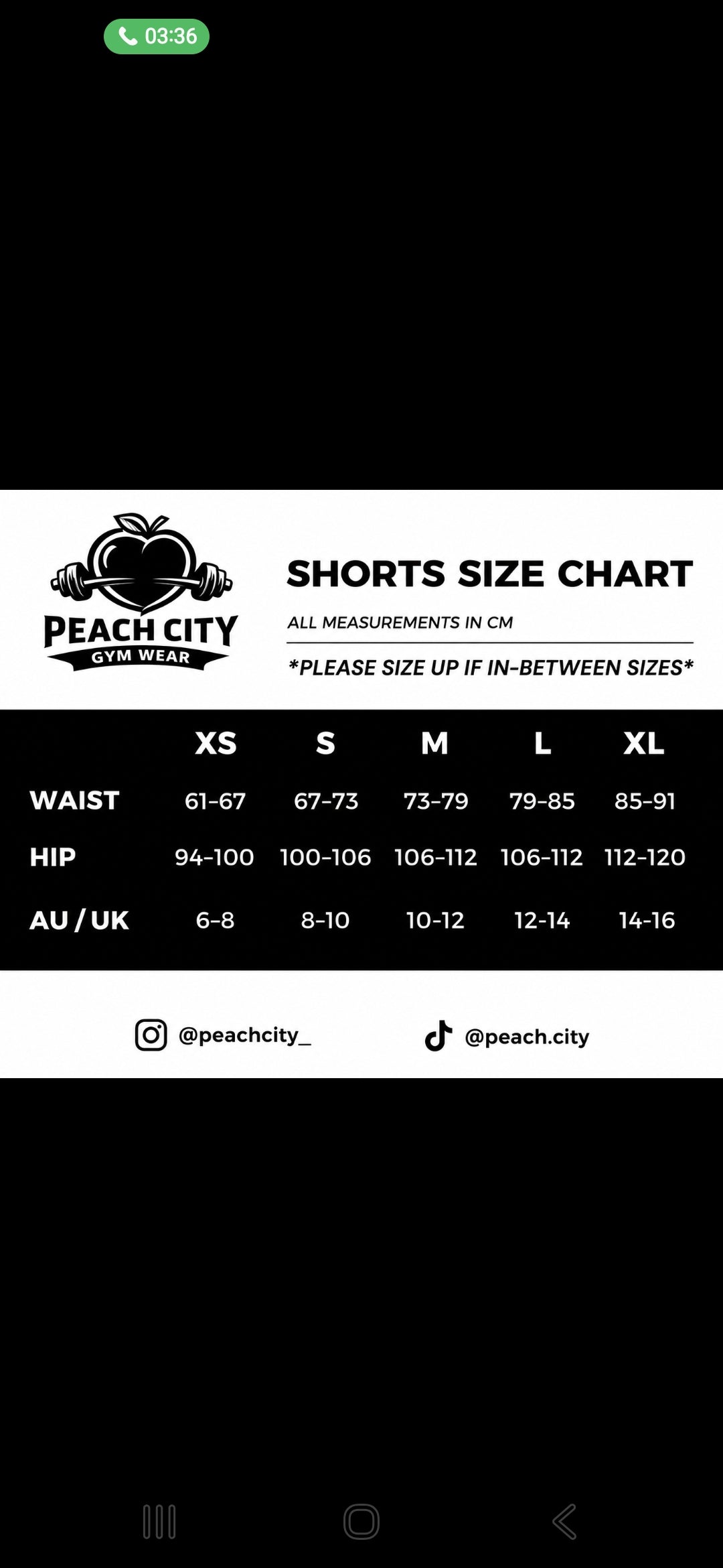 Bra and Shorts - sold separately